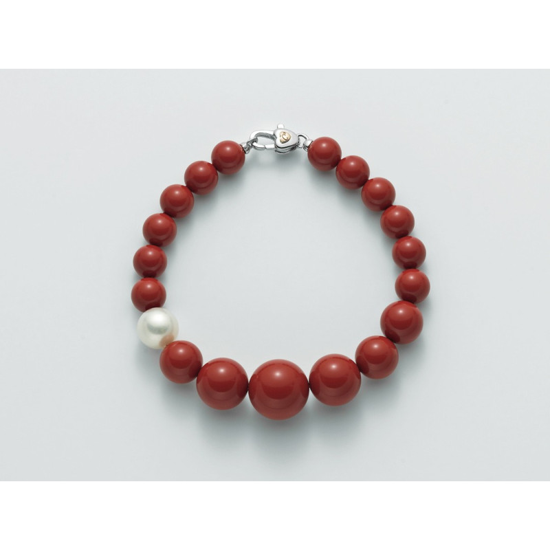 Bracciale donna Miluna in corallo rosso e perla MILUNA - 1