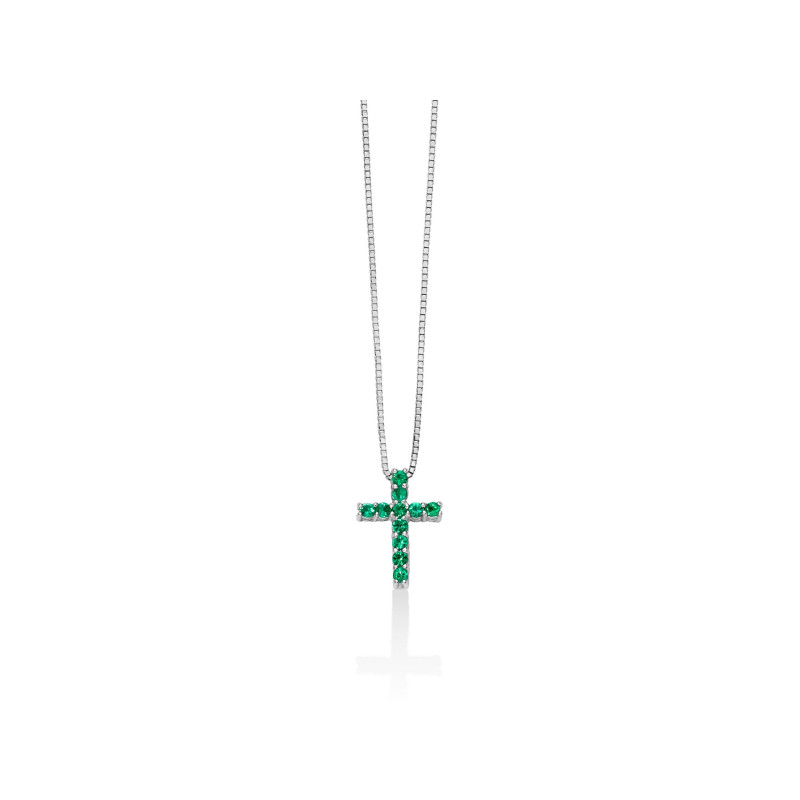 MILUNA Collana donna con croce di smeraldi - CLD4261 MILUNA - 1