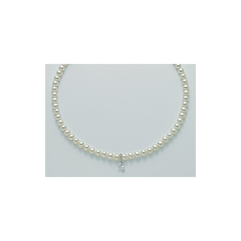 MILUNA Collana di perle con diamanti - PCL5140 www.ideapreziosa.com shop online