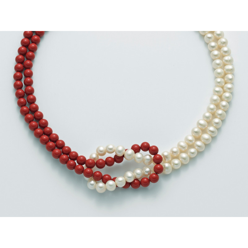 MILUNA Collana donna corallo rosso e perla - PCL5179 MILUNA - 1