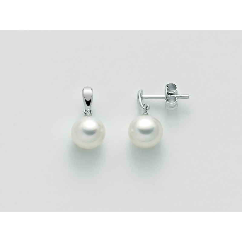 Orecchini donna Miluna oro bianco con perle PER2300 MILUNA - 1