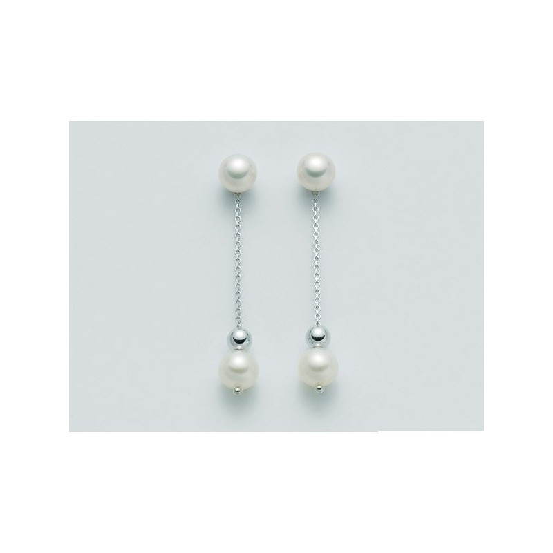 NIMEI Orecchini pendenti donna con doppia perla ORIENTE - PER1177K NIMEI - 1