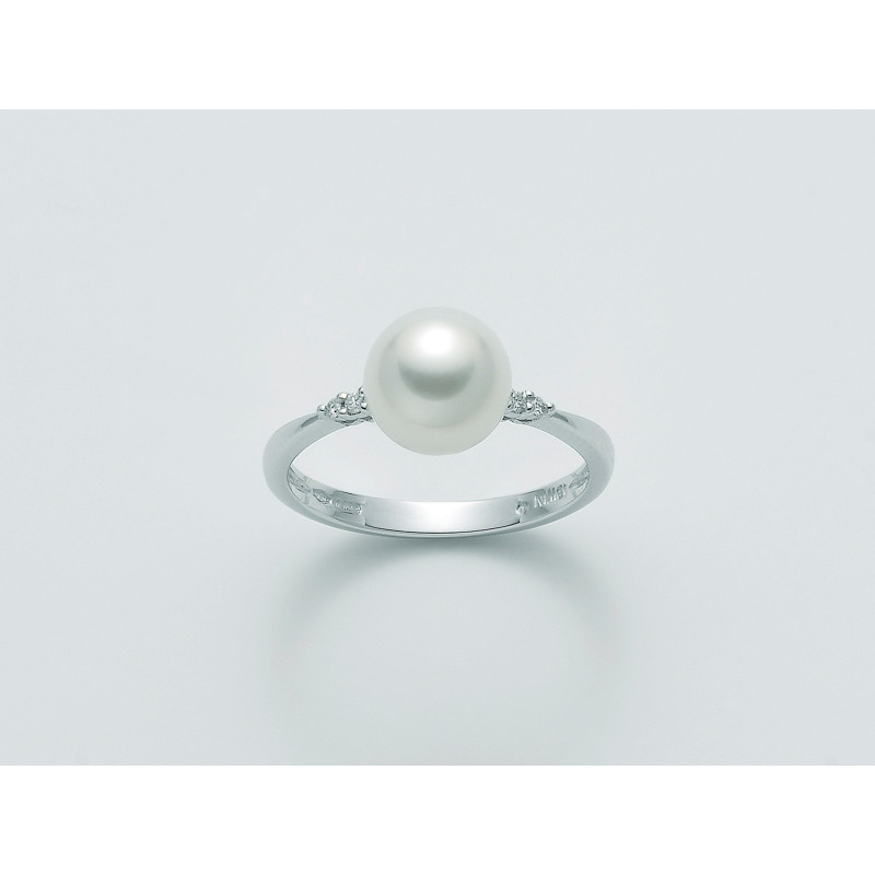 NIMEI Anello donna con perla Akoya e diamanti - PLI1539 Miglior
