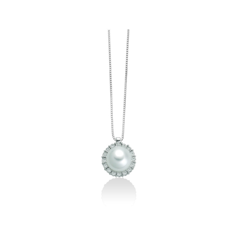 Collana donna Miluna oro bianco con perla e diamanti PCL5748 MILUNA - 1