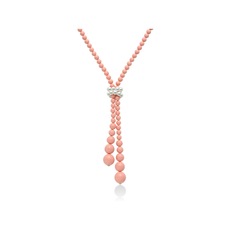 MILUNA Collana donna corallo rosa e perla - CLD3657 MILUNA - 1
