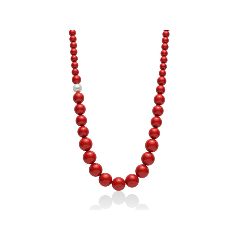 MILUNA Collana donna corallo rosso e perla - PCL4656 MILUNA - 1