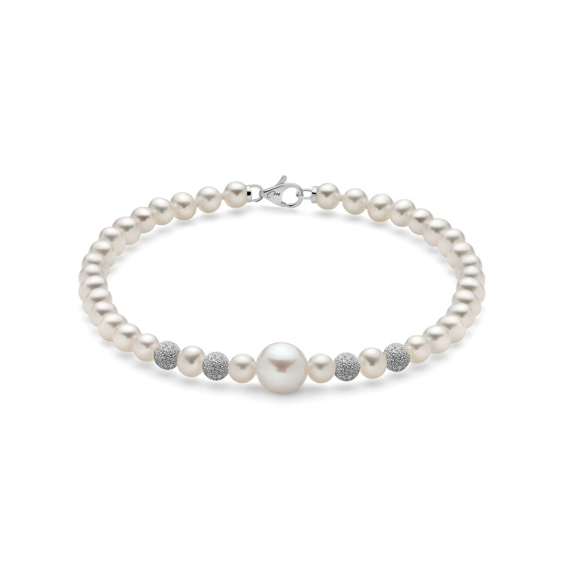 MILUNA Bracciale donna con perle e sfere diamantate - PBR1409V MILUNA - 1