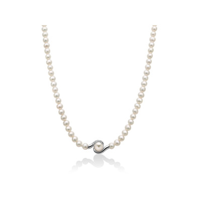 MILUNA Collana di perle con diamanti - PCL5877V www.ideapreziosa.com shop online