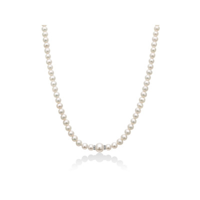 MILUNA Collana di perle con diamanti - PCL5914V www.ideapreziosa.com shop online