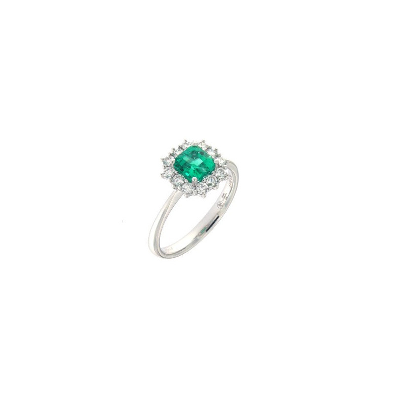 MIRCO VISCONTI Anello donna con smeraldo e diamanti - Z681/SU MIRCO VISCONTI - 1