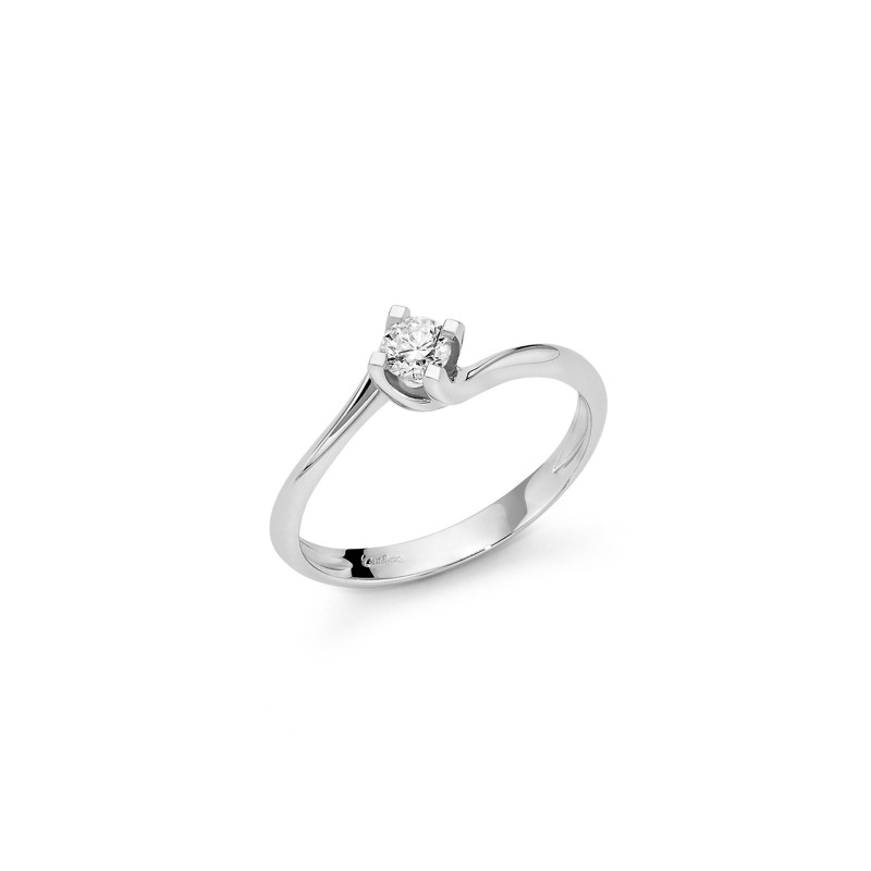 Anello solitario Miluna oro bianco con diamante LID5180-026G7 MILUNA - 1