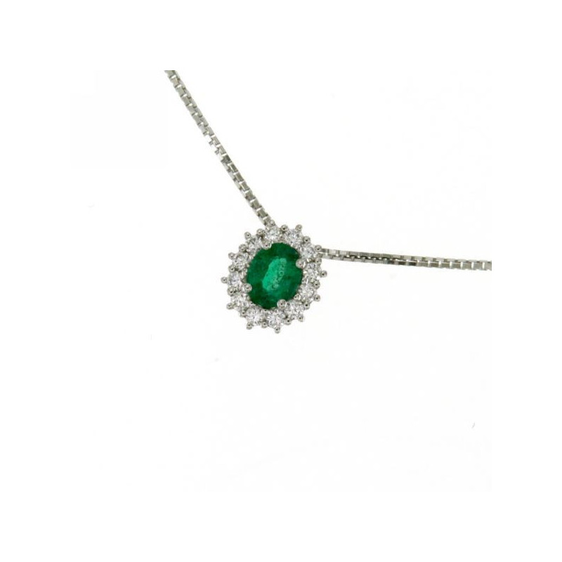 MIRCO VISCONTI Collana donna con smeraldo e diamanti - Z740/B20S MIRCO VISCONTI - 1