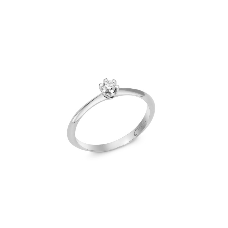 Anello solitario Miluna oro bianco con diamante LID3433-023G7 MILUNA - 1