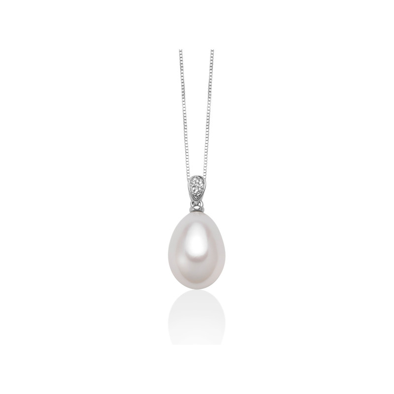 Collana donna Miluna oro bianco con perla e diamanti PCL5652 MILUNA - 1