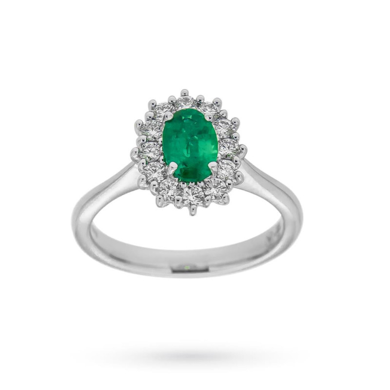 MIRCO VISCONTI Anello donna con smeraldo e diamanti - MV214/B10S MIRCO VISCONTI - 1