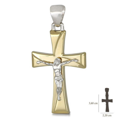 18KARATI Croce uomo scatolata con Cristo - 803321731718 www.ideapreziosa.com shop online