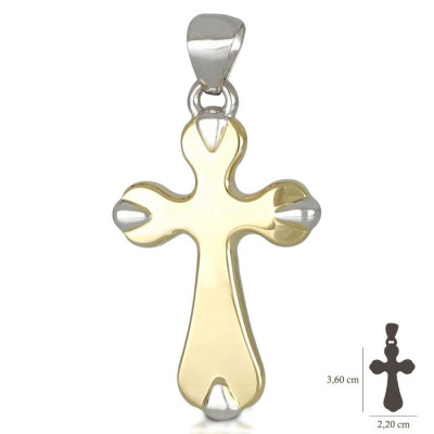 18KARATI Croce uomo scatolata senza Cristo - 803321731711 www.ideapreziosa.com shop online