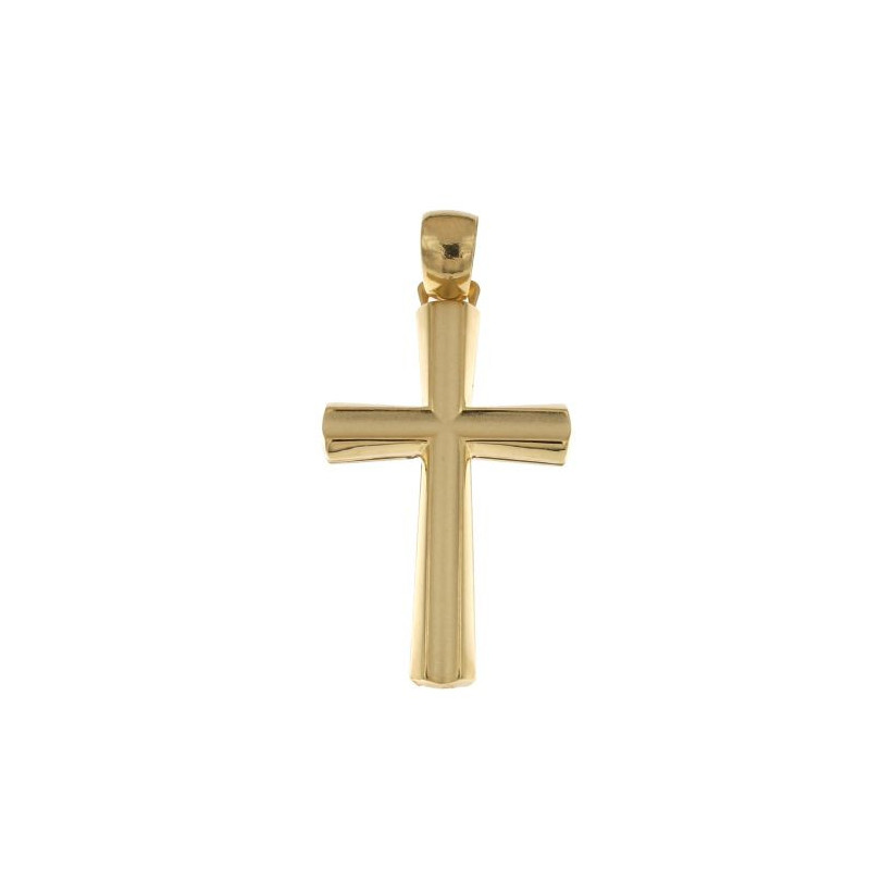 Croce uomo oro giallo senza Cristo 18KARATI - 1