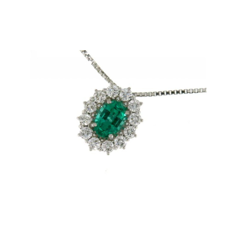 MIRCO VISCONTI Collana donna con smeraldo e diamanti - IE83/B20S MIRCO VISCONTI - 1