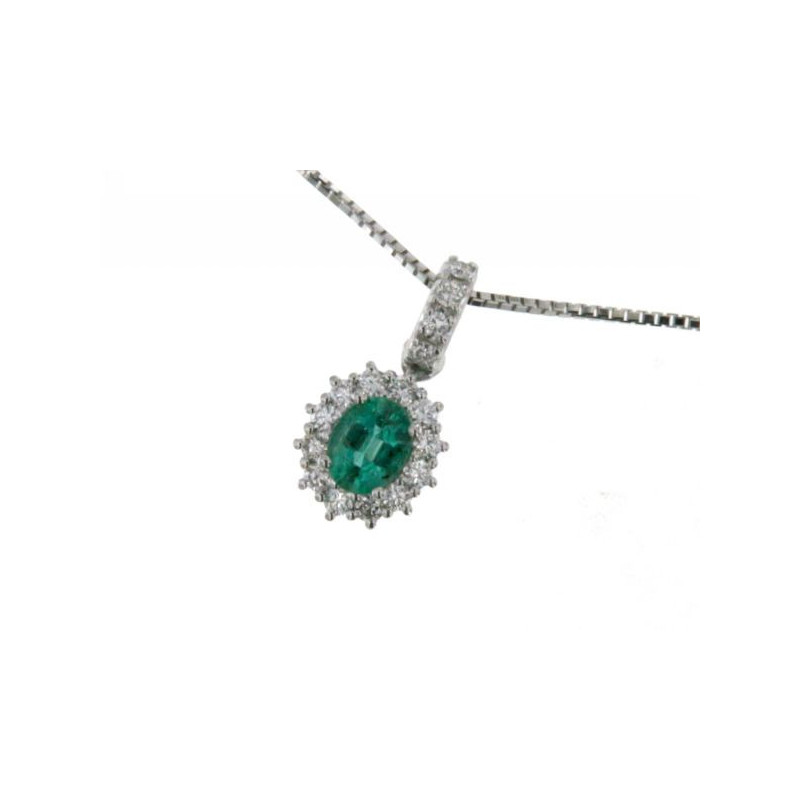 MIRCO VISCONTI Collana donna con smeraldo e diamanti - Z684/A5S MIRCO VISCONTI - 1