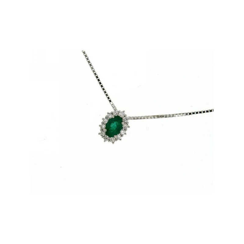 MIRCO VISCONTI Collana donna con smeraldo e diamanti - Z740/B10S MIRCO VISCONTI - 1