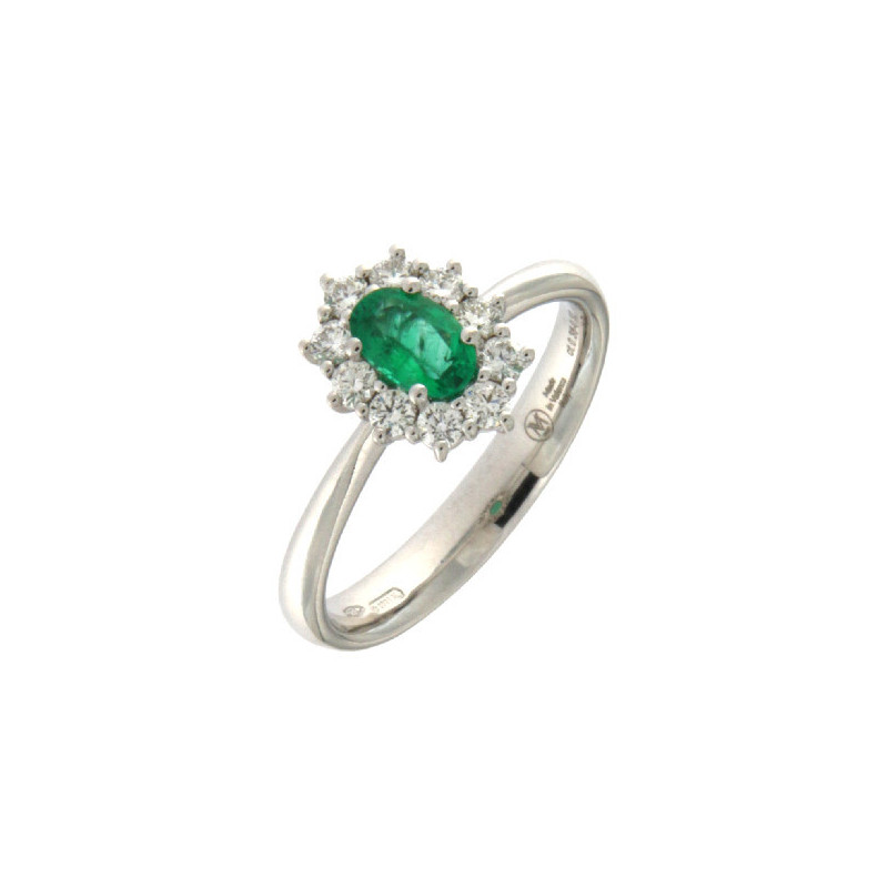 MIRCO VISCONTI Anello donna con smeraldo e diamanti - Z681/A10S MIRCO VISCONTI - 1