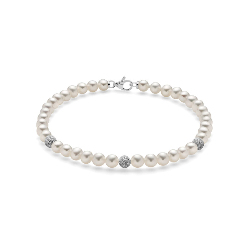 MILUNA Bracciale donna con perle e sfere diamantate - PBR836BV MILUNA - 1