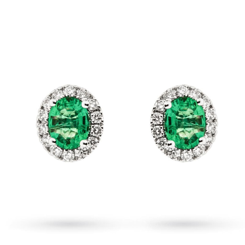 MIRCO VISCONTI Orecchini donna con smeraldi e diamanti - AB732/S1 MIRCO VISCONTI - 1