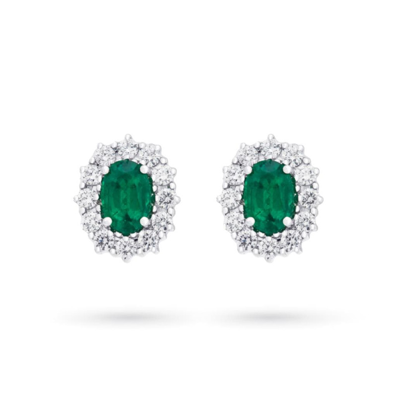 MIRCO VISCONTI Orecchini donna con smeraldi e diamanti - IE84S/B10S MIRCO VISCONTI - 1
