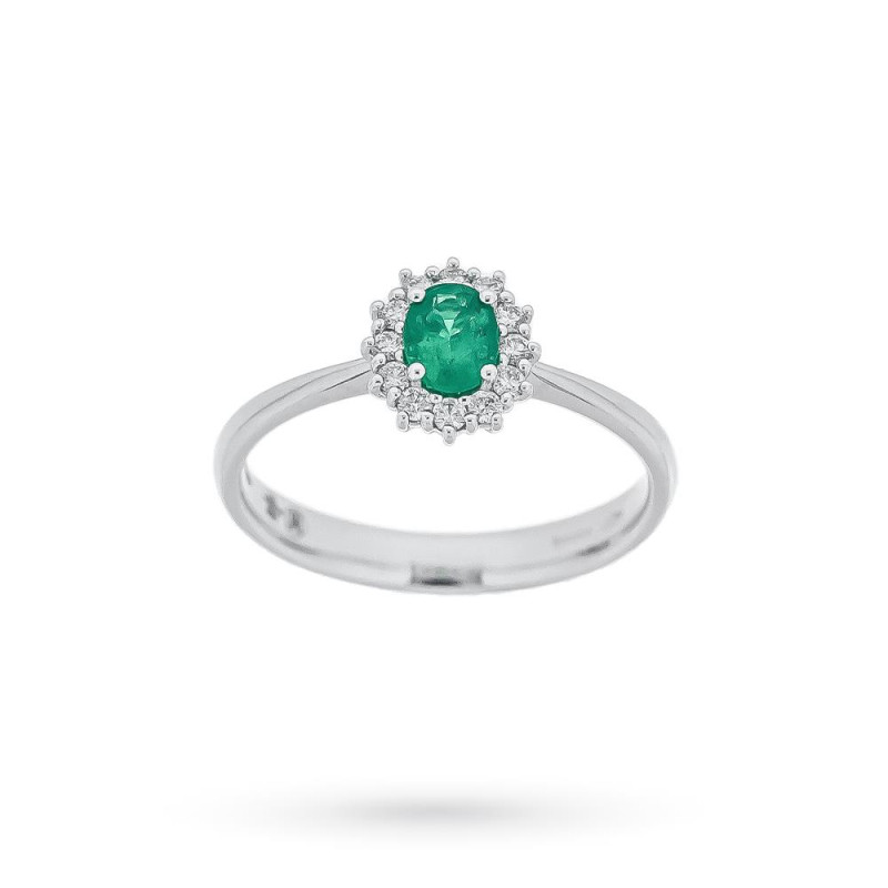 MIRCO VISCONTI Anello donna con smeraldo e diamanti - Z681/A5S MIRCO VISCONTI - 2