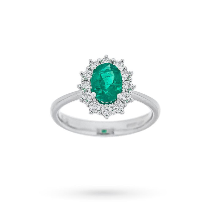 MIRCO VISCONTI Anello donna con smeraldo e diamanti - Z681/B20S MIRCO VISCONTI - 2