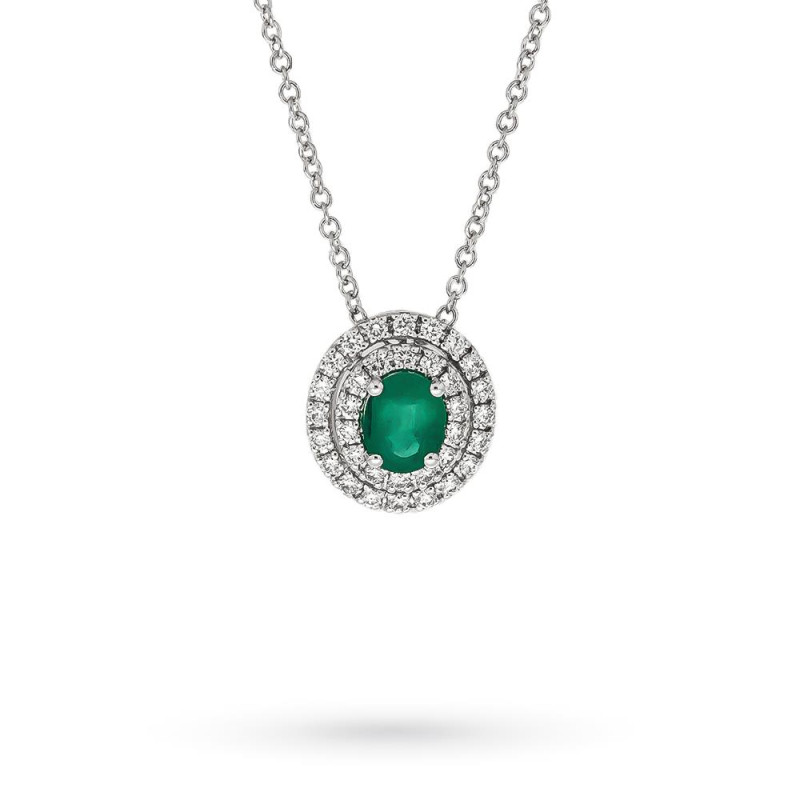 MIRCO VISCONTI Collana donna con smeraldo e diamanti - AB778/S MIRCO VISCONTI - 2