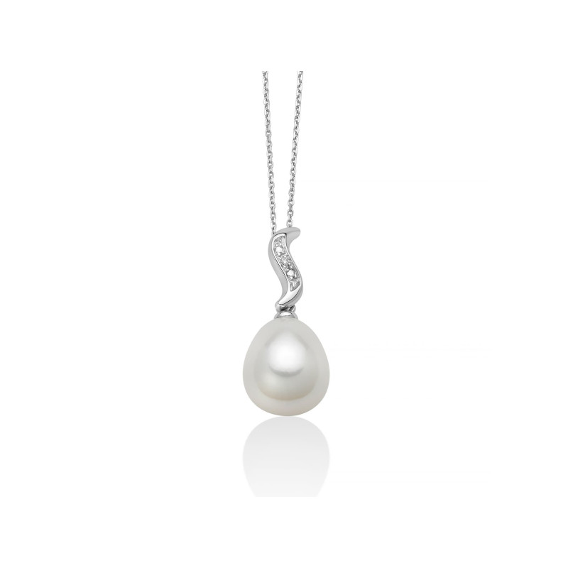 Collana donna Miluna oro bianco con perla e diamante PCL6388 MILUNA - 1