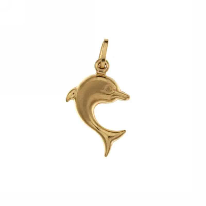 Ciondolo donna oro giallo a delfino 18KARATI - 1